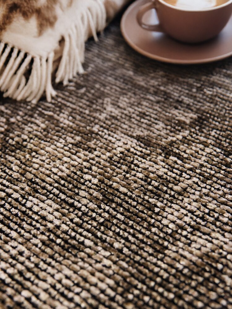 Rond vintage vloerkleed - Prisma Beige