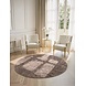 Rond vintage vloerkleed - Prisma Beige