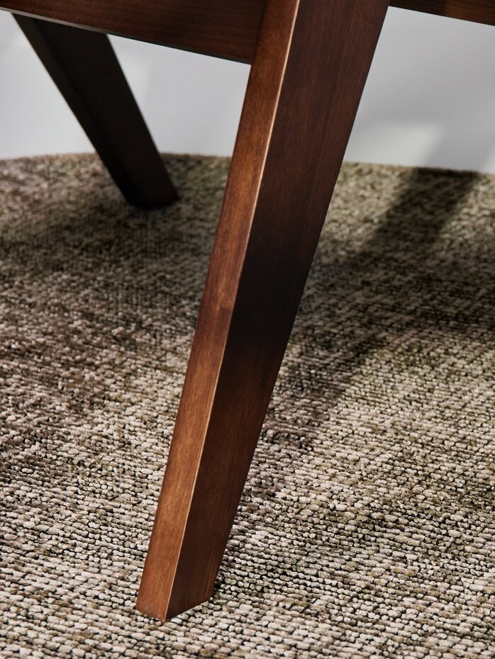 Rond vintage vloerkleed - Prisma Beige