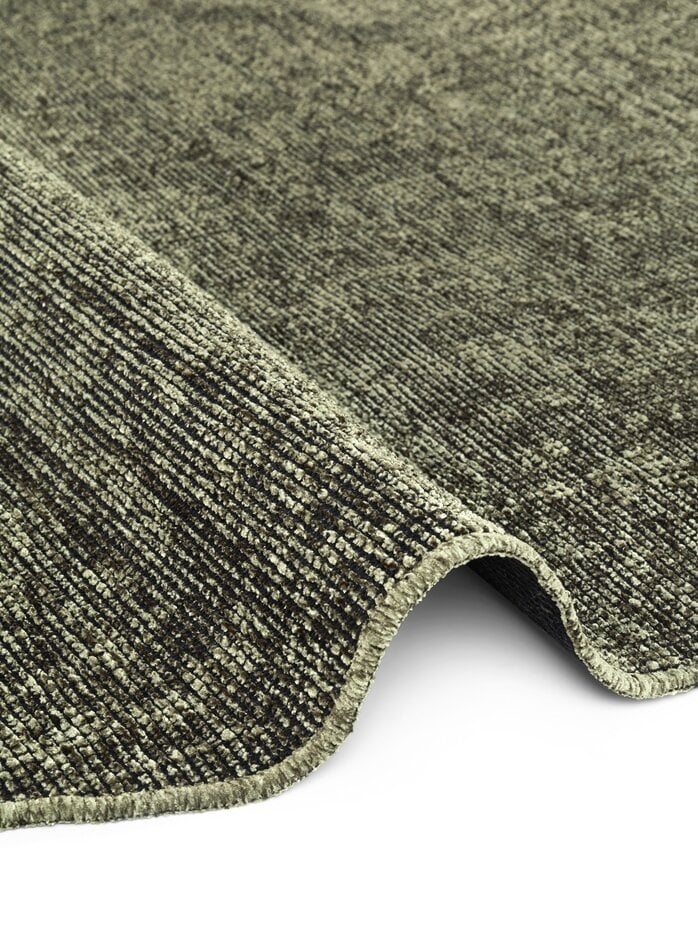 Rond vintage vloerkleed - Prisma Groen