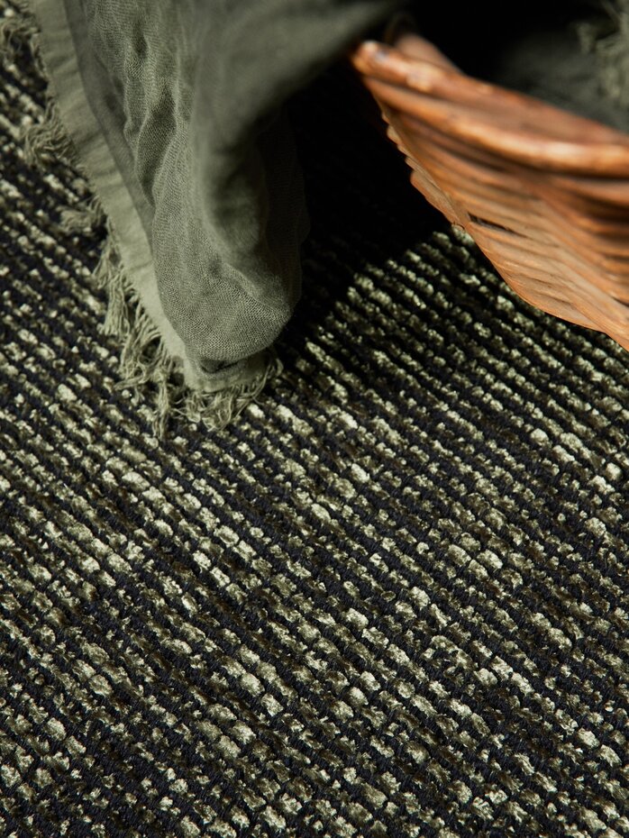 Rond vintage vloerkleed - Prisma Groen