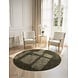Rond vintage vloerkleed - Prisma Groen