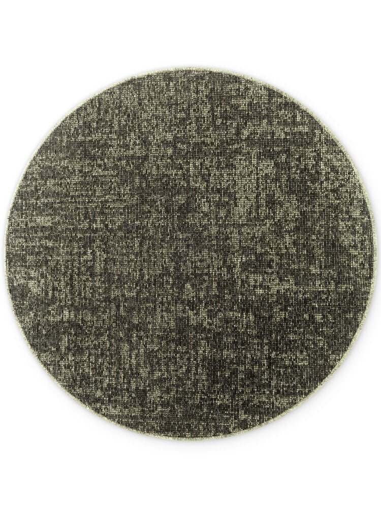 Rond vintage vloerkleed - Prisma Groen