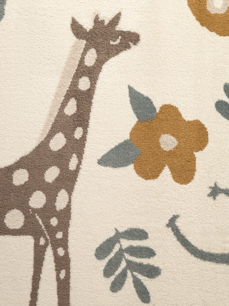 Kindervloerkleed - Adventures Animal Safari Crème