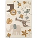 Kindervloerkleed - Adventures Animal Safari Crème