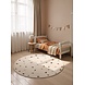 Rond kindervloerkleed - Adventures Dots Crème/Multi