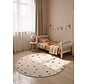 Rond kindervloerkleed - Adventures Dots Crème/Multi