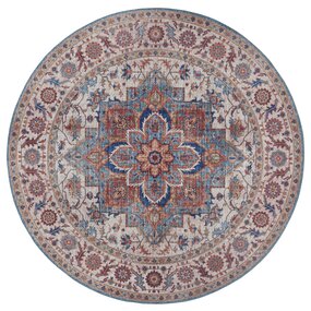 Rond vintage vloerkleed - Oriental Anthea Lichtblauw Rond vintage vloerkleed - Oriental Anthea Lichtblauw