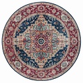 Rond vintage vloerkleed - Oriental Sylla Blauw/Rood