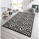 Modern vloerkleed – Capri Zwart/Wit Modern vloerkleed – Capri Zwart/Wit