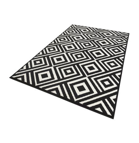Modern vloerkleed – Capri Zwart/Wit