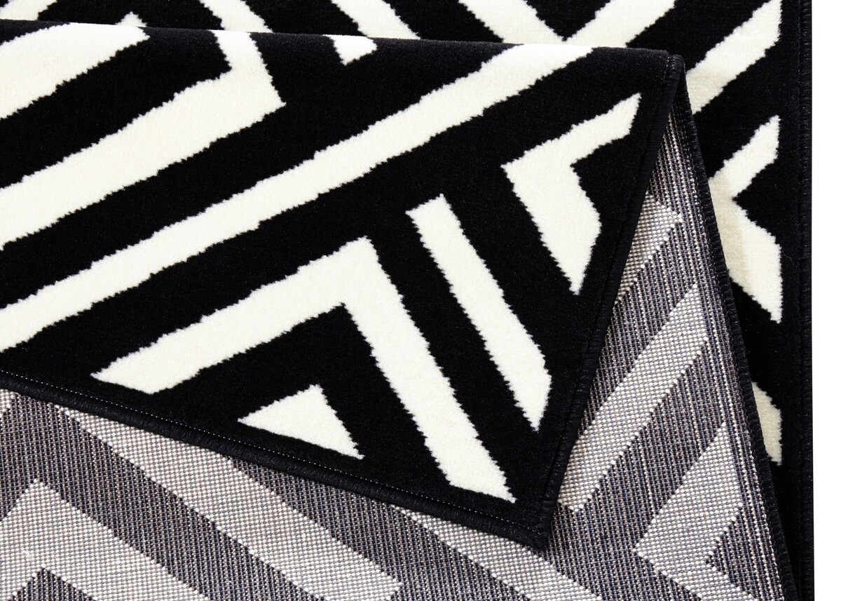 Modern vloerkleed – Capri Zwart/Wit