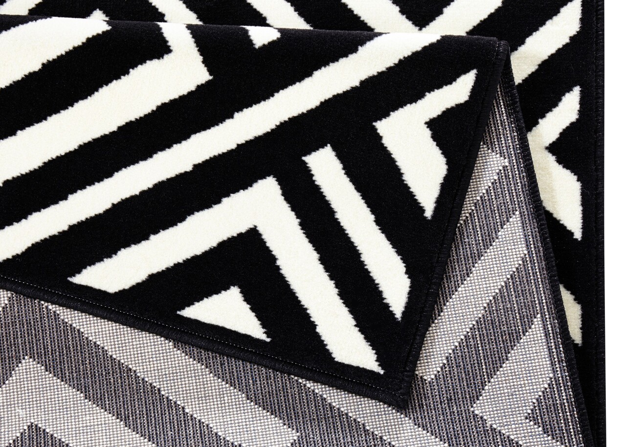 Modern vloerkleed – Capri Zwart/Wit