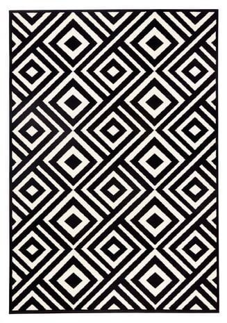 Modern vloerkleed – Capri Zwart/Wit
