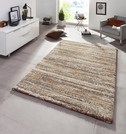 Gemêleerd vloerkleed - Granite Bruin/Multi