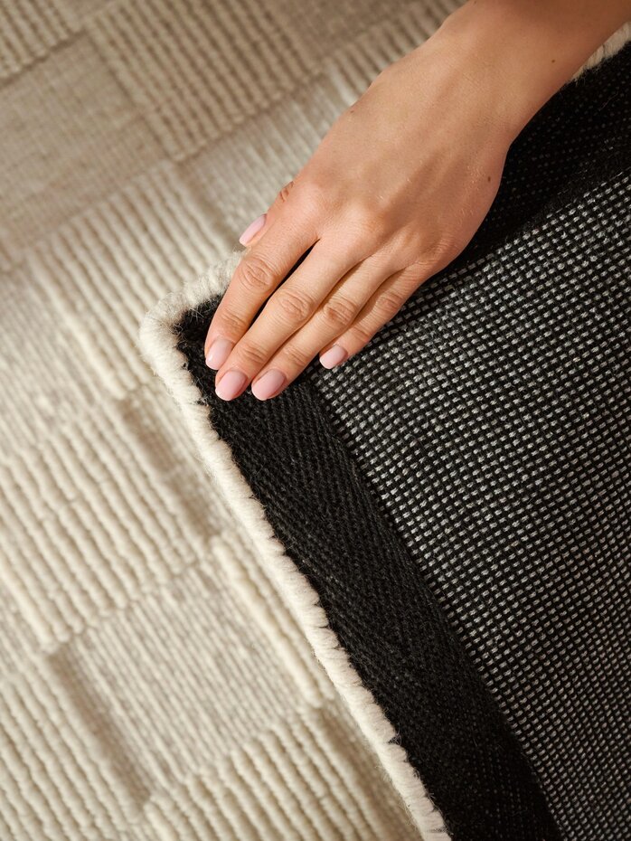 Wollen vloerkleed - Scala Blocks Crème