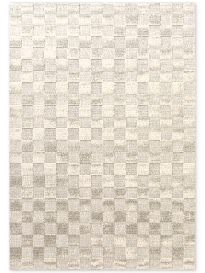Wollen vloerkleed - Scala Blocks Crème