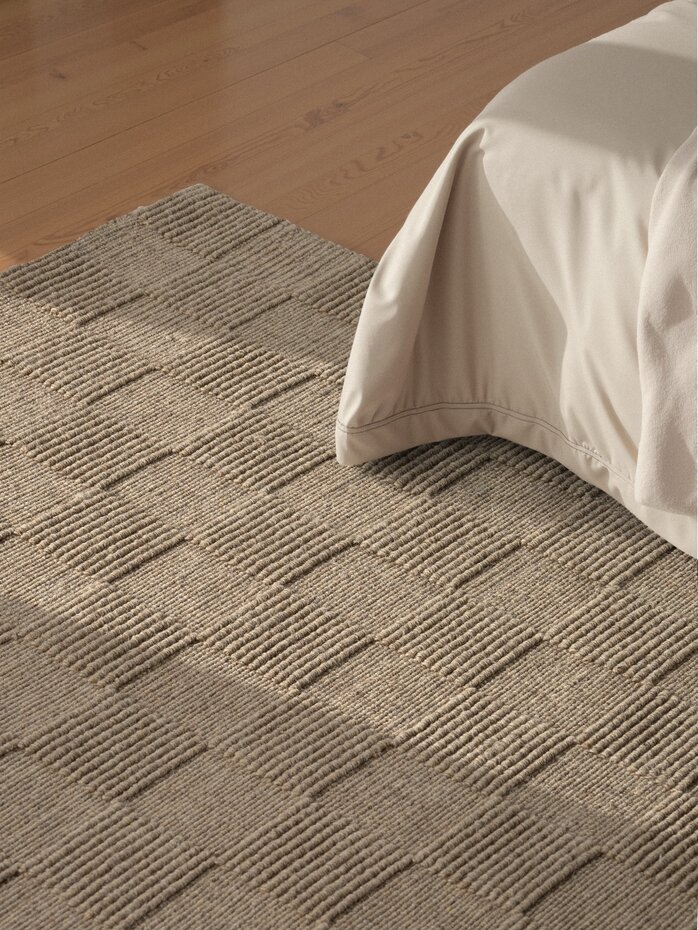 Wollen vloerkleed - Scala Blocks Beige