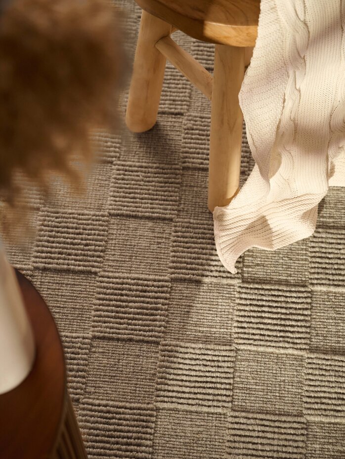 Wollen vloerkleed - Scala Blocks Beige