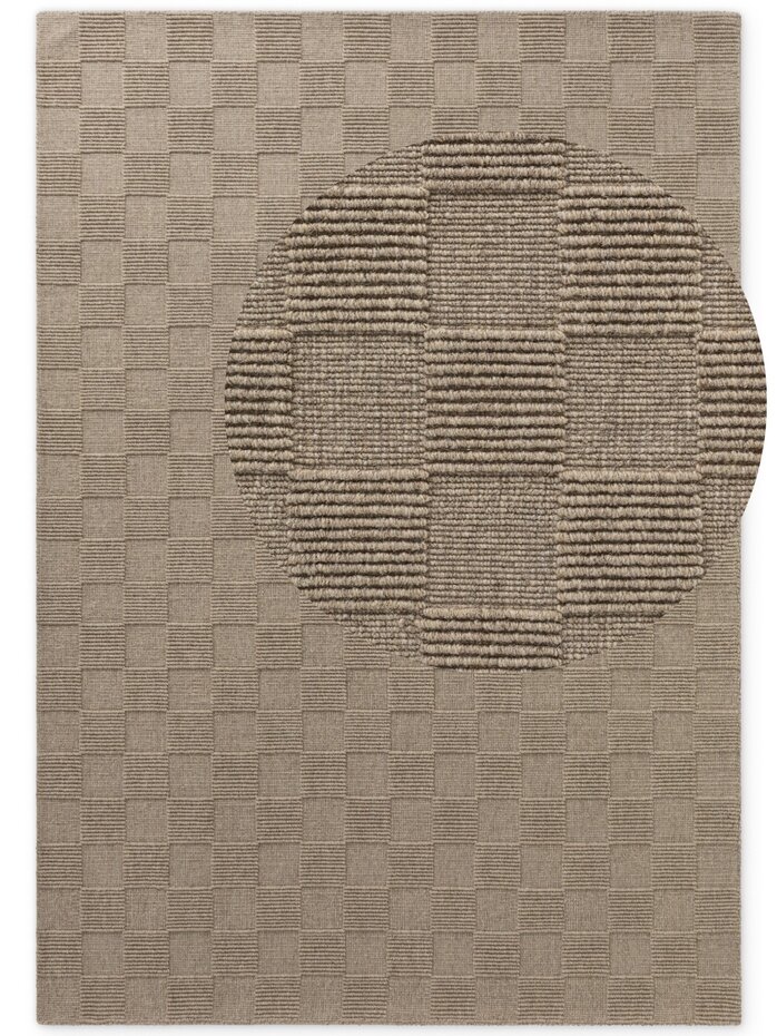 Wollen vloerkleed - Scala Blocks Beige