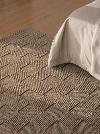 Wollen vloerkleed - Scala Blocks Taupe