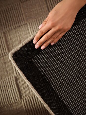Wollen vloerkleed - Scala Blocks Taupe