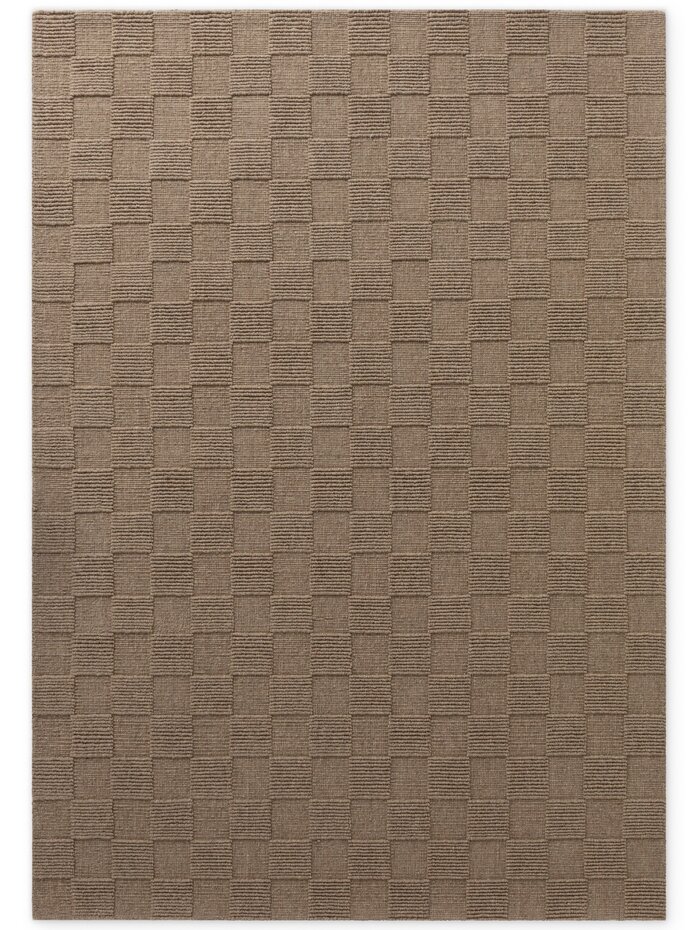 Wollen vloerkleed - Scala Blocks Taupe