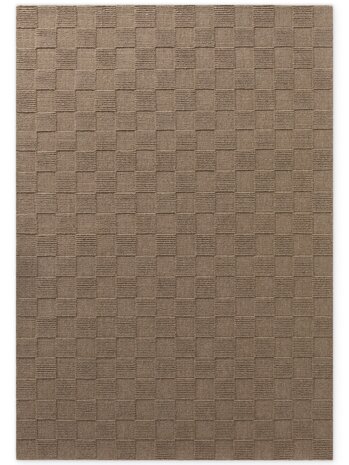Wollen vloerkleed - Scala Blocks Taupe