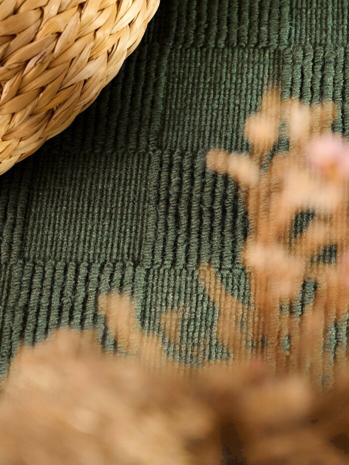 Wollen vloerkleed - Scala Blocks Groen