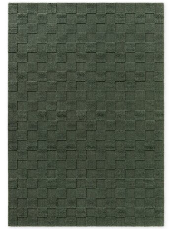 Wollen vloerkleed - Scala Blocks Groen