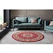 Rond klassiek vloerkleed - Parun Rood Rond klassiek vloerkleed - Parun Rood