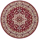 Rond klassiek vloerkleed - Parun Rood Rond klassiek vloerkleed - Parun Rood