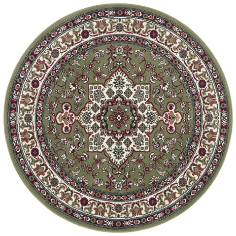 Rond klassiek vloerkleed - Parun Groen