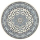 Rond klassiek vloerkleed - Parun Blauw/Crème Rond klassiek vloerkleed - Parun Blauw/Crème