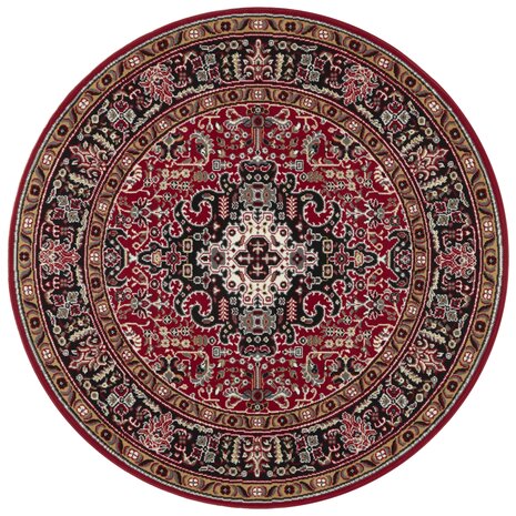 Rond klassiek vloerkleed - Isfahan Rood