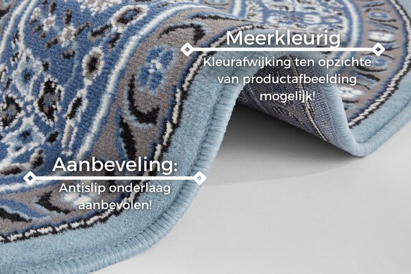 Rond klassiek vloerkleed - Isfahan Blauw