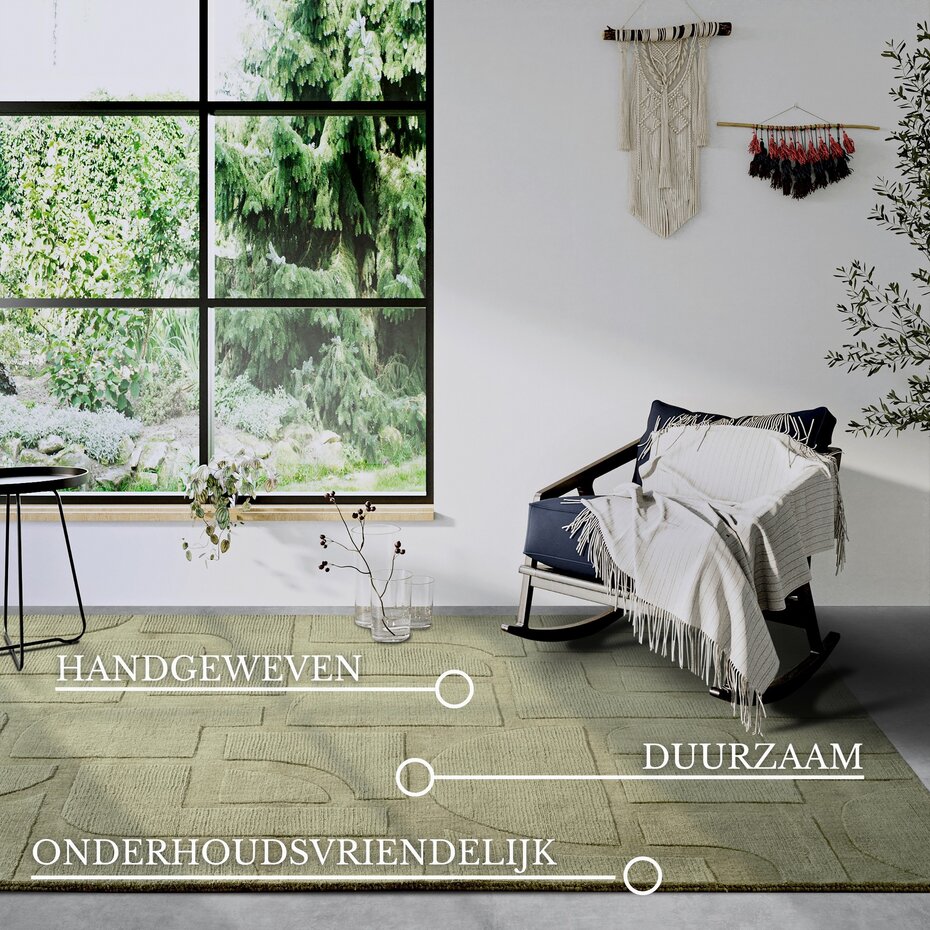 Wollen vloerkleed – Charlotte Groen