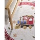 Rond Kerstmis vloerkleed - Toy's Delight Trein Limited Edition Rood/Wit Rond Kerstmis vloerkleed - Toy's Delight Trein Limited Edition Rood/Wit
