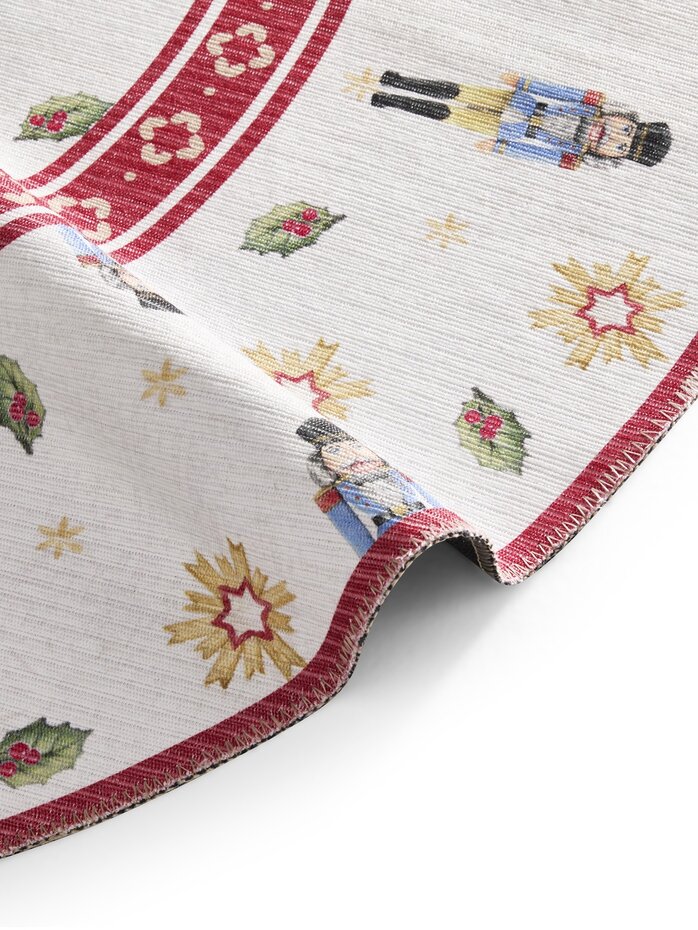 Rond Kerstmis vloerkleed - Toy’s Delight Nutcracker Limited Edition Rood/Wit