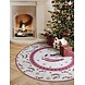 Rond Kerstmis vloerkleed - Toy’s Delight Rocking Horse Limited Edition Rood/Wit Rond Kerstmis vloerkleed - Toy’s Delight Rocking Horse Limited Edition Rood/Wit