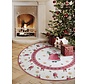 Rond Kerstmis vloerkleed - Toy’s Delight Santa Limited Edition Rood/Wit