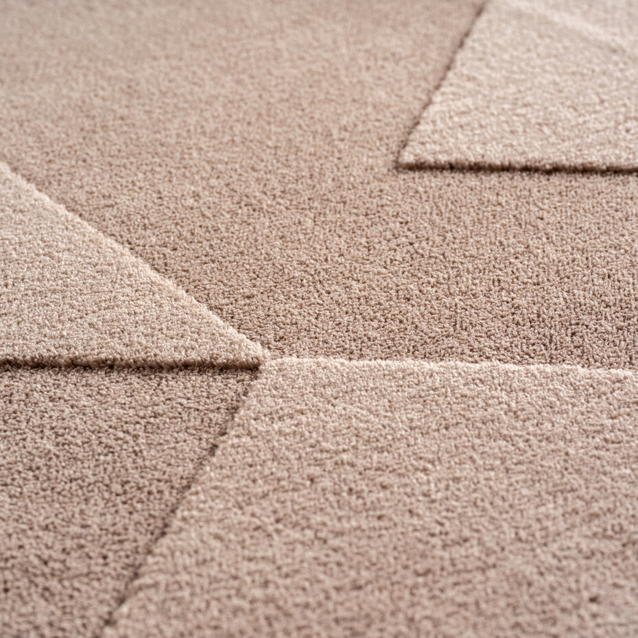 Modern vloerkleed – Sensi Geo Beige