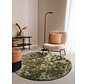 Rond hoogpolig vloerkleed - Cosy Calida Groen
