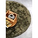 Rond hoogpolig vloerkleed - Cosy Calida Groen Rond hoogpolig vloerkleed - Cosy Calida Groen
