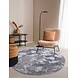 Rond hoogpolig vloerkleed - Cosy Calida Zilver Rond hoogpolig vloerkleed - Cosy Calida Zilver