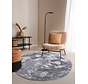 Rond hoogpolig vloerkleed - Cosy Calida Zilver