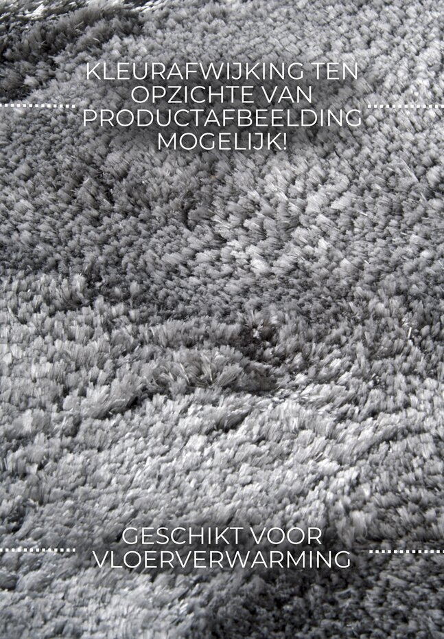 Rond hoogpolig vloerkleed - Cosy Calida Zilver Rond hoogpolig vloerkleed - Cosy Calida Zilver