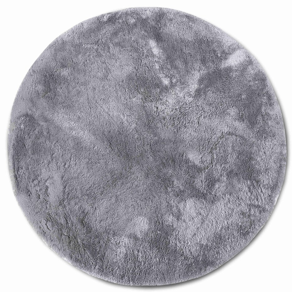 Rond hoogpolig vloerkleed - Cosy Calida Zilver Rond hoogpolig vloerkleed - Cosy Calida Zilver
