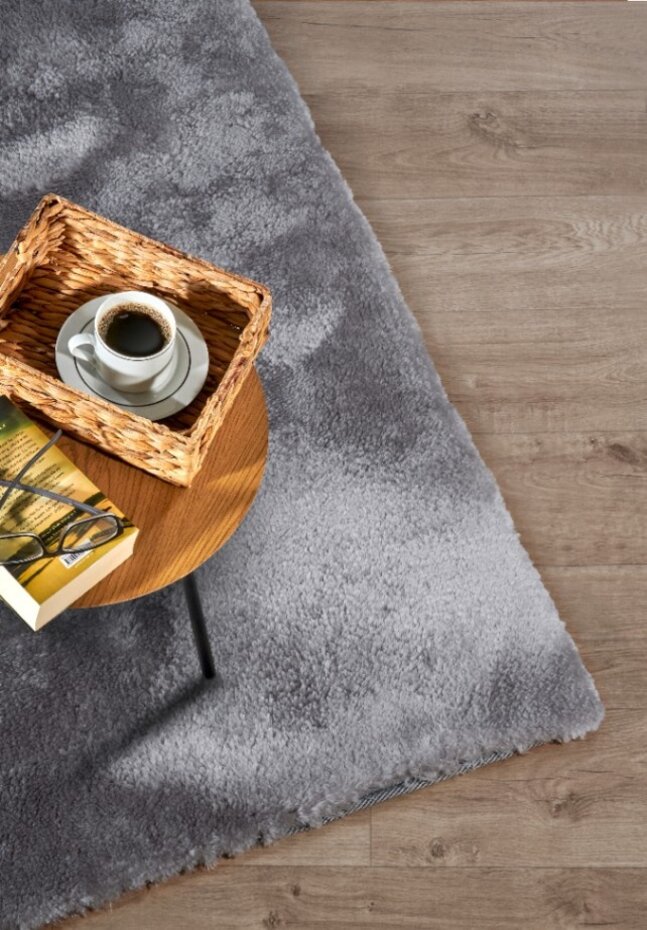 Hoogpolig vloerkleed – Cosy Calida Zilver Hoogpolig vloerkleed – Cosy Calida Zilver