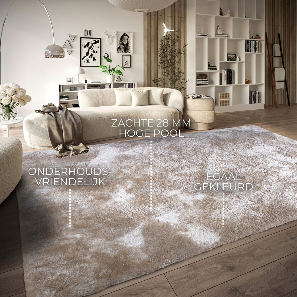 Hoogpolig vloerkleed – Cosy Calida Crème Hoogpolig vloerkleed – Cosy Calida Crème